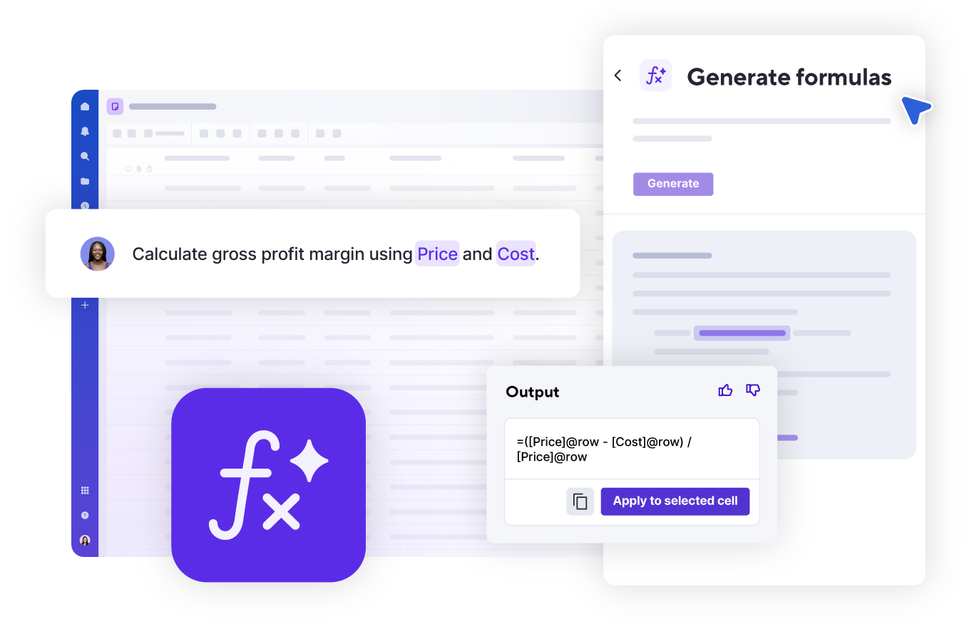 Generate formulas with AI